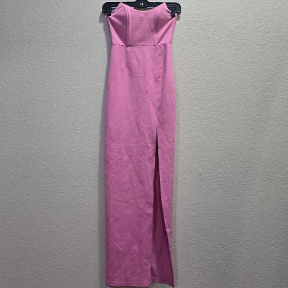 BNWT superdown Ryleigh Strapless Maxi Dress in Pink Size XXS - Picture 5 of 11